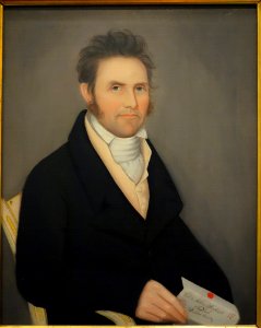 Colonel Nathan Beckwith by Ammi Phillips, c. 1817, oil on canvas - Brooklyn Museum - DSC09561