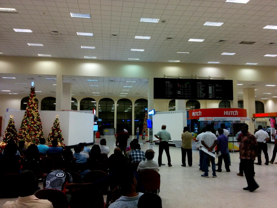 Colombo Airport arrivals