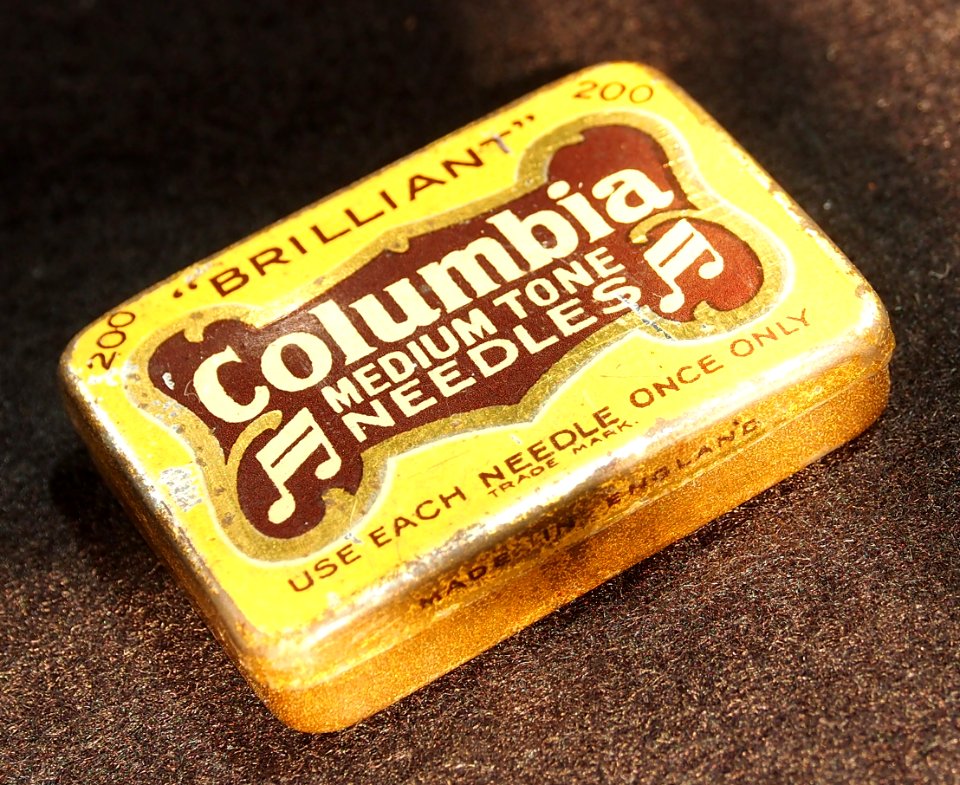 Colombia medium tone needles tin, pic1