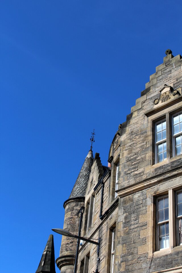 Blue sky building photo