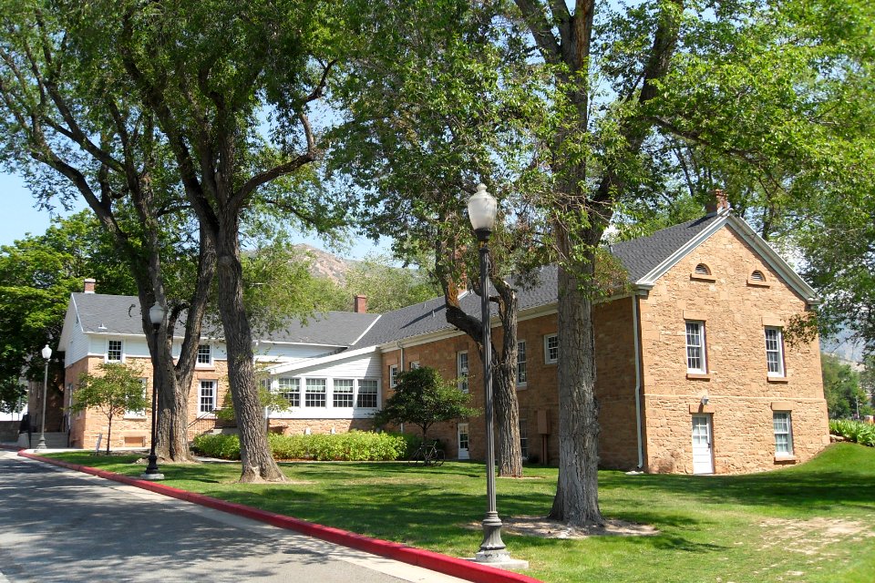 Commander's House - Fort Douglas, Utah - back side and west end view - 25 August 2012