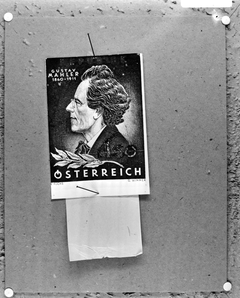 Componist Gustav Mahler 1860-1911 op postzegel, Oostenrijk, Bestanddeelnr 922-7603