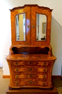 Commode with mirrored cabinet, Wurzburg, c. 1740 - Mainfränkisches Museum - Würzburg, Germany - DSC04968