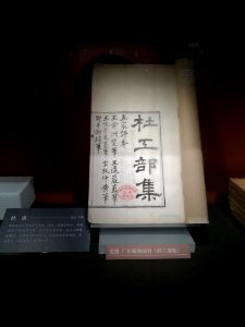 Compilation of Du Fu's Poems, Guangxu period of Qing dynasty, Hunan Museum