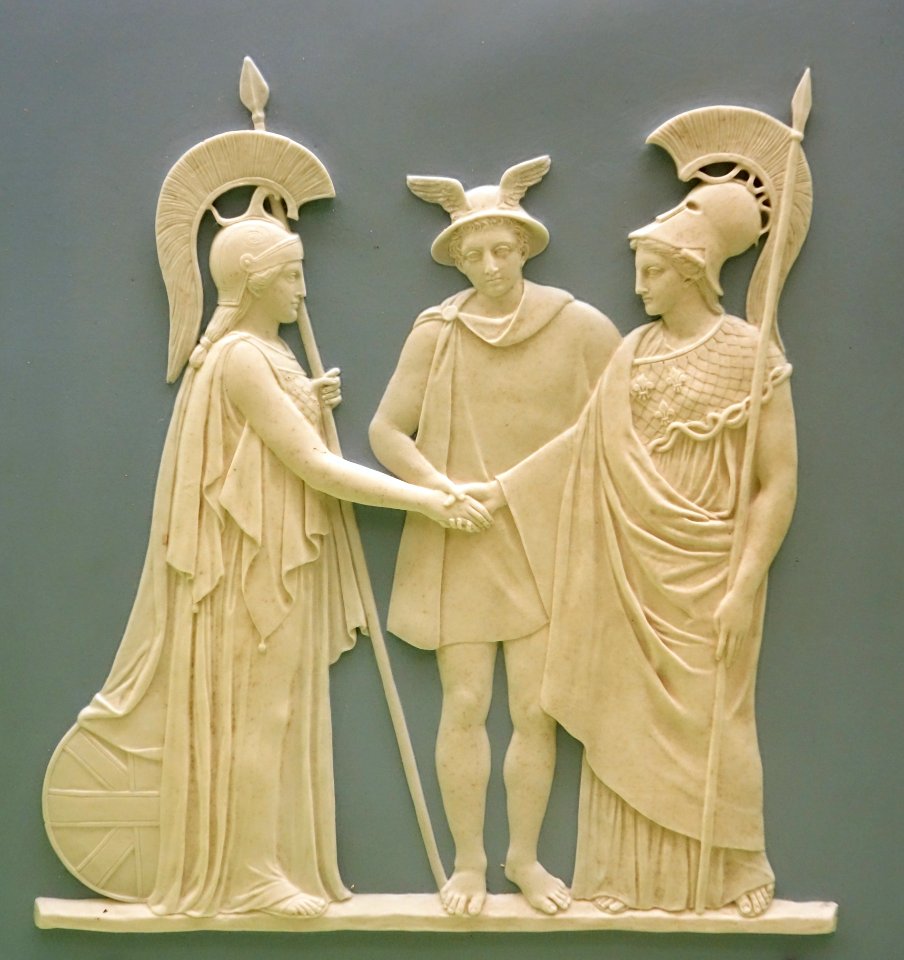 Commercial Treaty Britain with France, modeled by John Flaxman, Jr. - Wedgwood, 1787 - Brooklyn Museum - DSC09021