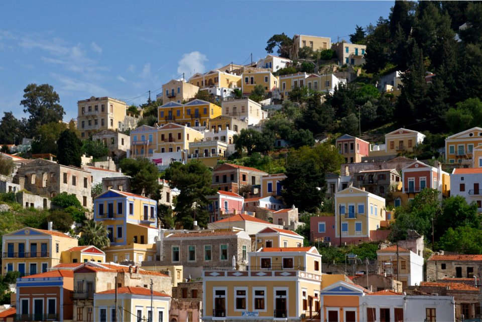 Colorful houses Symi 2