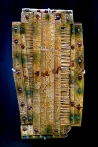 Comb case, Grave 3a, Niederstotzingen, Kreis Heidenheim, first half of the 7th century AD, bone - Landesmuseum Württemberg - Stuttgart, Germany - DSC02932