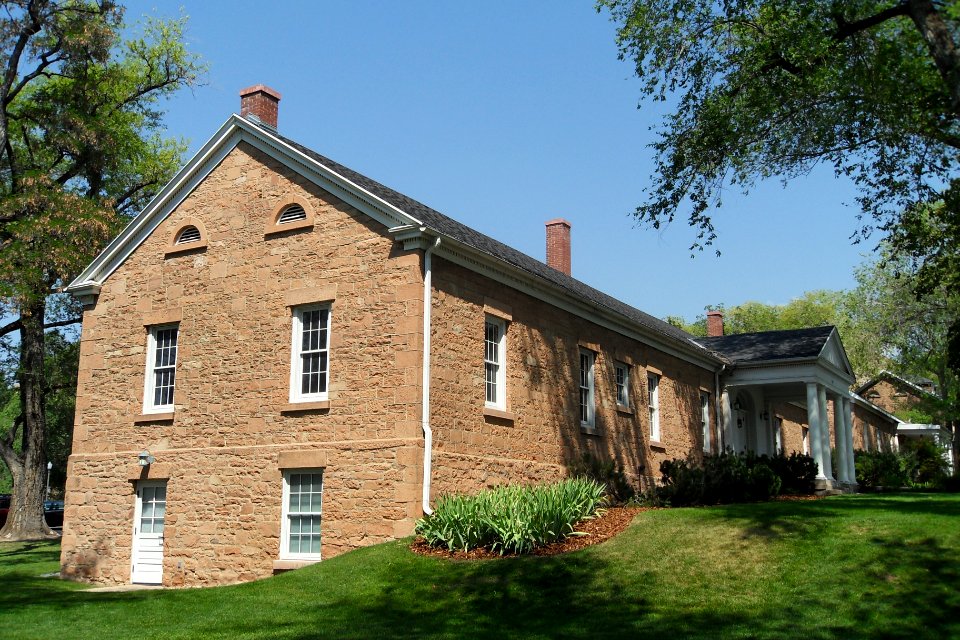 Commander's House - Fort Douglas, Utah - front and west end view - 25 August 2012
