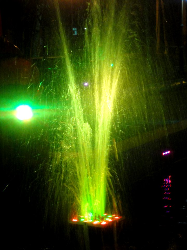 Colorful light of fountain - Public park of Nishapur - Niruz (4)