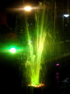 Colorful light of fountain - Public park of Nishapur - Niruz (10) photo