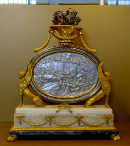 Combat of Perseus and Phineus, by Guglielmo della Porta, or Jacob Cornelisz Cobaert, 1570-1575 AD, silver, gilt silver, gilt bronze, marble - Vatican Museums - DSC00772