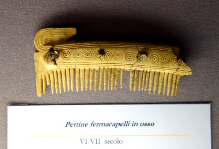Comb, 6th-7th century, bone - Museo Diocesano (Genoa)- DSC01299