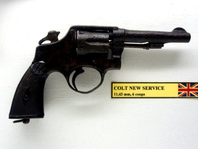 Colt New Service, 11,43mm 6 rounds, Musée Somme 1916, pic-032