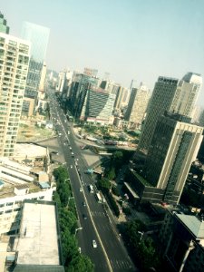 Commanding view of Furong Square in downtown Changsha, Hunan, China, 17 June 2018