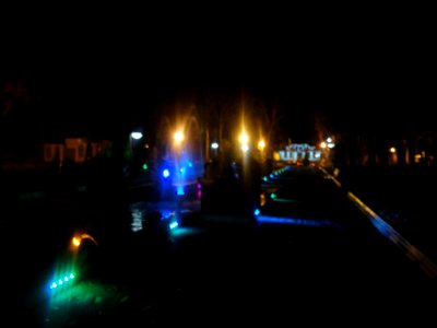 Colorful light of fountain - Public park of Nishapur - Niruz (2) photo