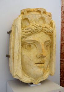 Colossal mask of Cybele, S 961, Roman, 2nd century AD, not later than the Hadrian age, marble - Musei Capitolini - Rome, Italy - DSC06157