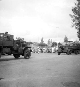 Commando-overdracht A-Divisie. Defilé., Bestanddeelnr 12292