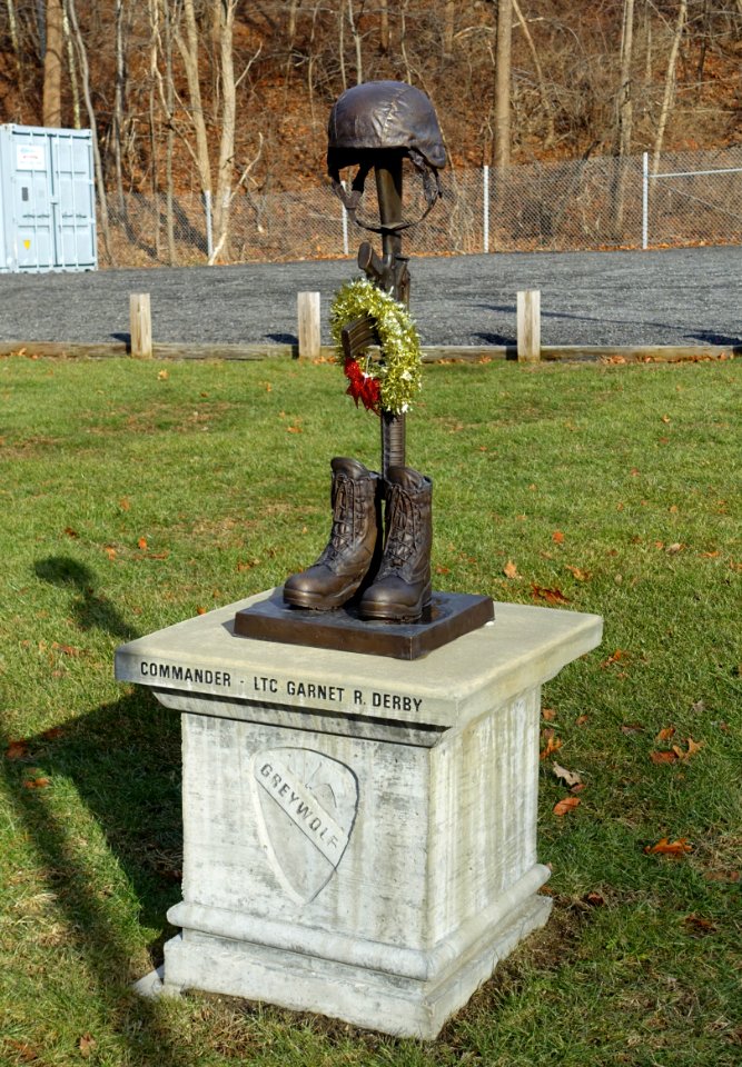 Commander LTC Garnet R. Derby Memorial - Johnny Ro Veterans Memorial Park - Leominster, Massachusetts - DSC09108