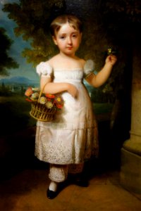 Cornelia Rutgers Livingston by Henry Inman, detail, c. 1833, oil on canvas - New Britain Museum of American Art - DSC09423