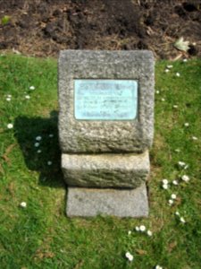 Commemorative Stone at Palmeira Square Gardens, Hove (June 2016)