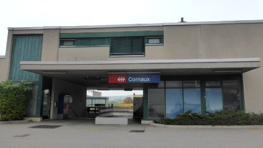 Cornaux railway station