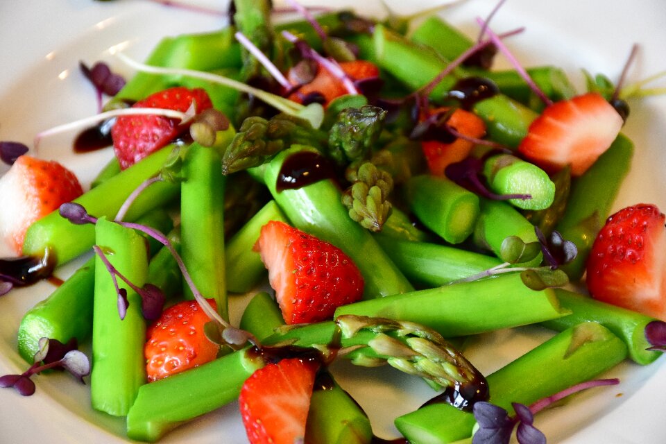 Asparagus time pesto vegetables