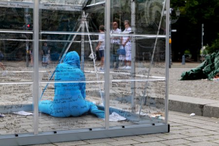 Coloured Rain protest glass house Berlin Platz des 18 März 2020-07-18 05