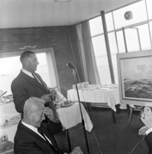 Cornelis Verolme houdt een toespraak, Bestanddeelnr 919-5286