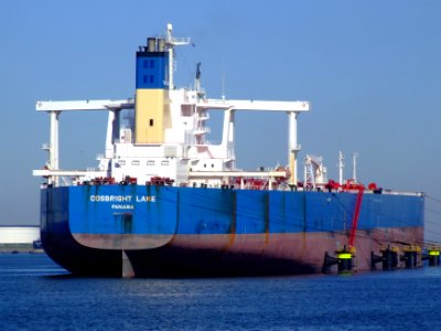 Cosbright Lake p7 docked at the Caland canal, Port of Rotterdam, Holland 04-Aug-2007