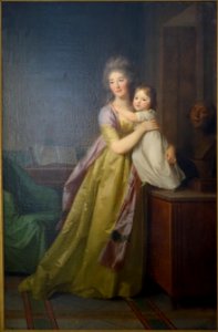 Cornelia Adrienne Countess Bose with her daughter, by Johann Friedrich August Tischbein, 1798, oil on canvas - Germanisches Nationalmuseum - Nuremberg, Germany - DSC03438