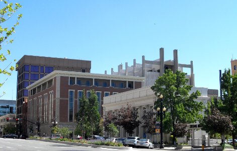 Corner of Main Street and 100 South, seen from Richards Street - 12 September 2012