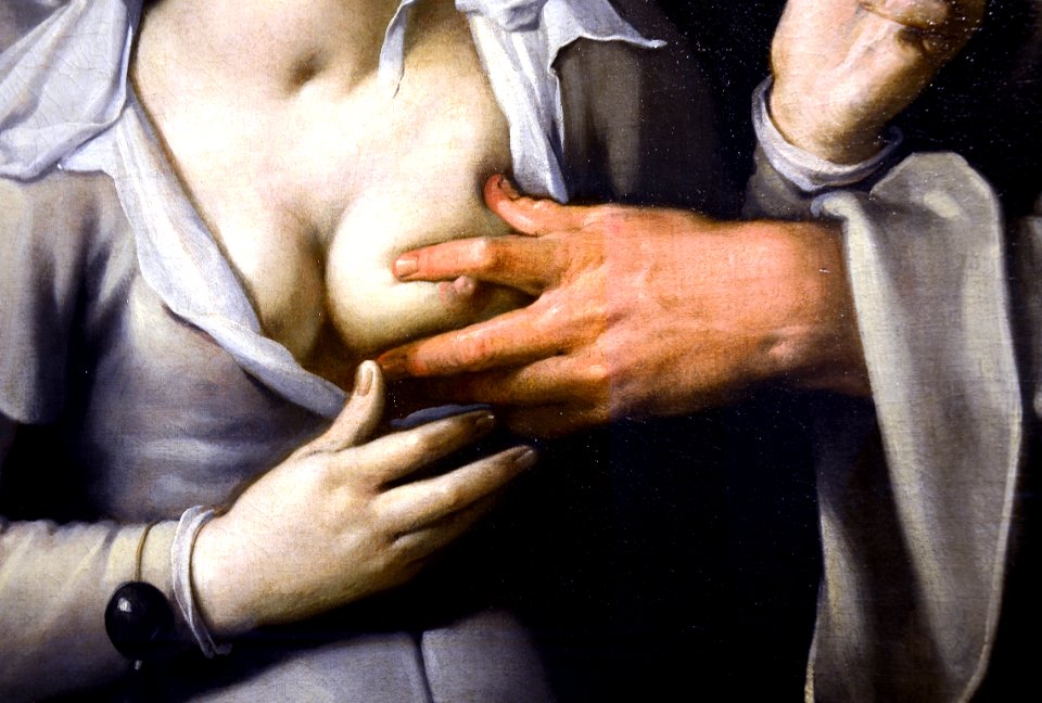 Cornelis van Haarlem A monk and a nun Detail 06112012 1