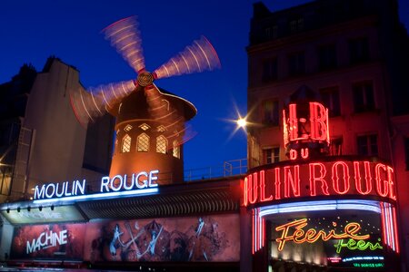 Paris night lights photo