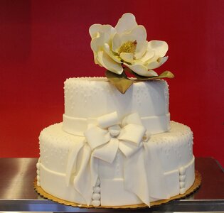 Wedding cake dessert white photo