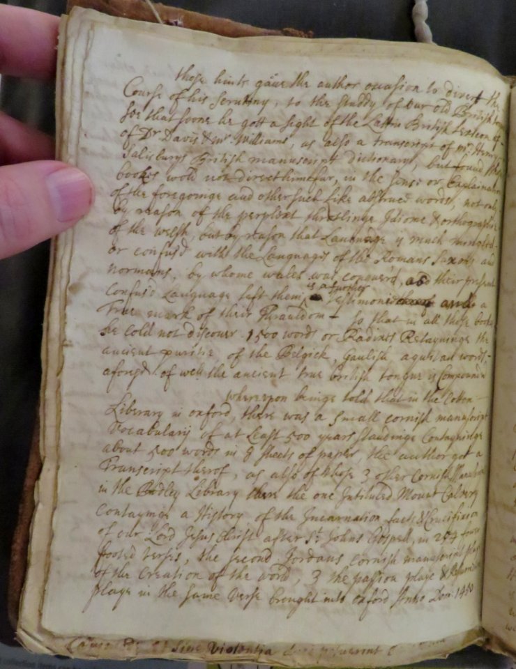 Cornish British Vocabulary folio 8v to 18v (B)
