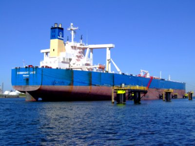 Cosbright Lake p4 docked at the Caland canal, Port of Rotterdam, Holland 04-Aug-2007