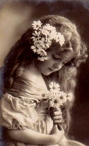 Girl decal brown vintage