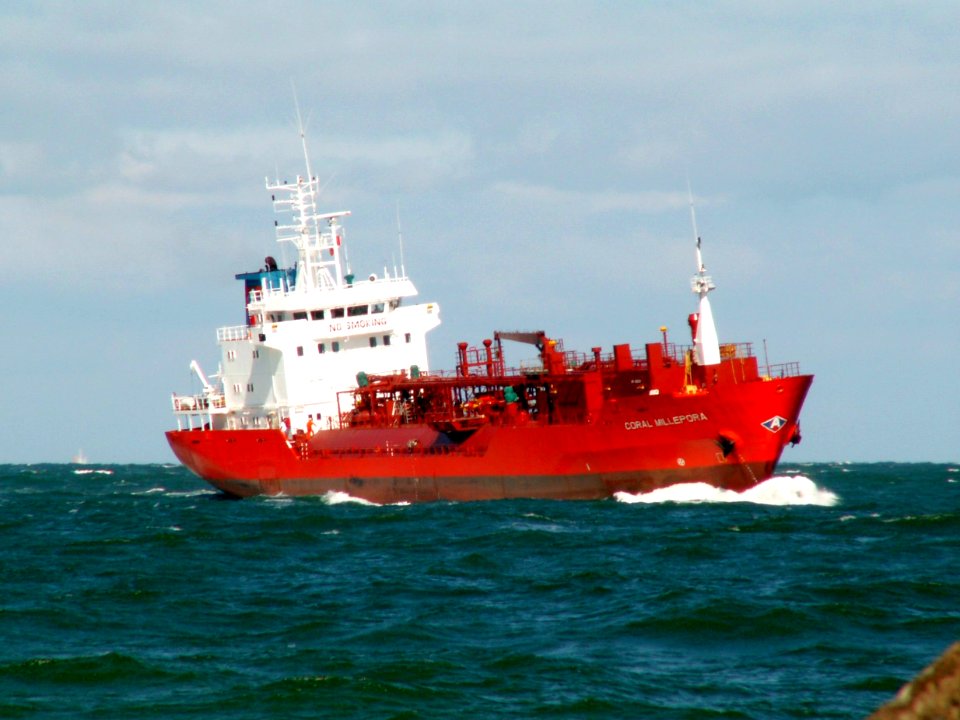 Coral Millepora IMO 9129392 approaching Port of Rotterdam, Holland 10-Aug-2005