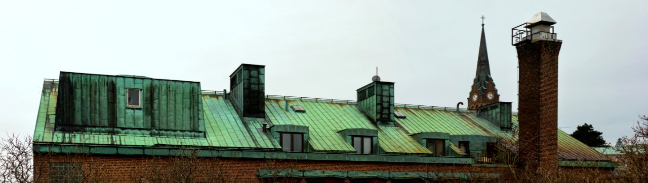 Copper roof on Lysekil Hotel