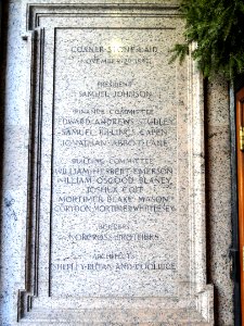 Corner stone plaque - Congregational House - Boston, MA - DSC04689