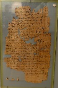 Coptic papyrus, Egypt, late 3rd to early 4th century AD, papyrus, K 1003 - Martin von Wagner Museum - Würzburg, Germany - DSC05382