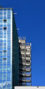 Skyscraper stairs material