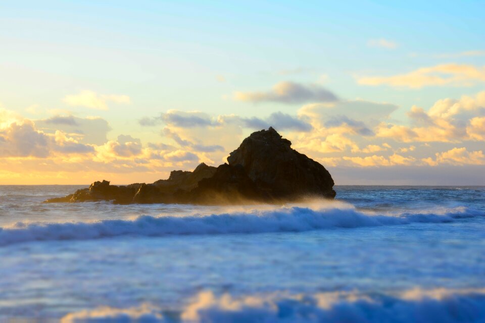 Outdoor rock blue rock photo