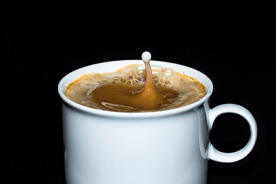 Cafe foam coffee foam