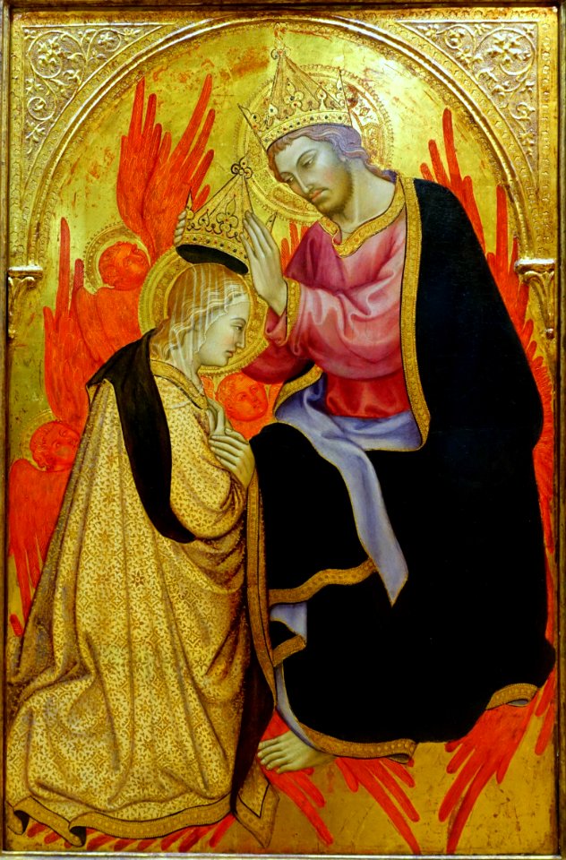 Coronation of the Virgin, by Taddeo di Bartolo, c. 1405, tempera on wood panel - University of Arizona Museum of Art - University of Arizona - Tucson, AZ - DSC08174