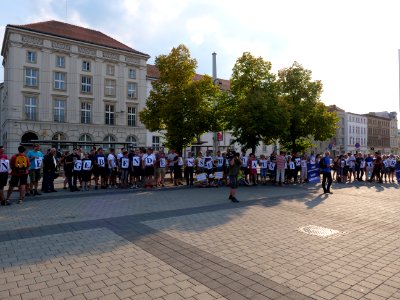 Counter protest at CottbusForFuture demonstration 30-08-2019 02