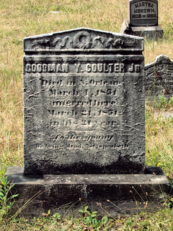 Coulter (Goodman Y., Jr.), Bethany Cemetery, 2015-08-30, 01