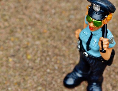 Funny figure police
