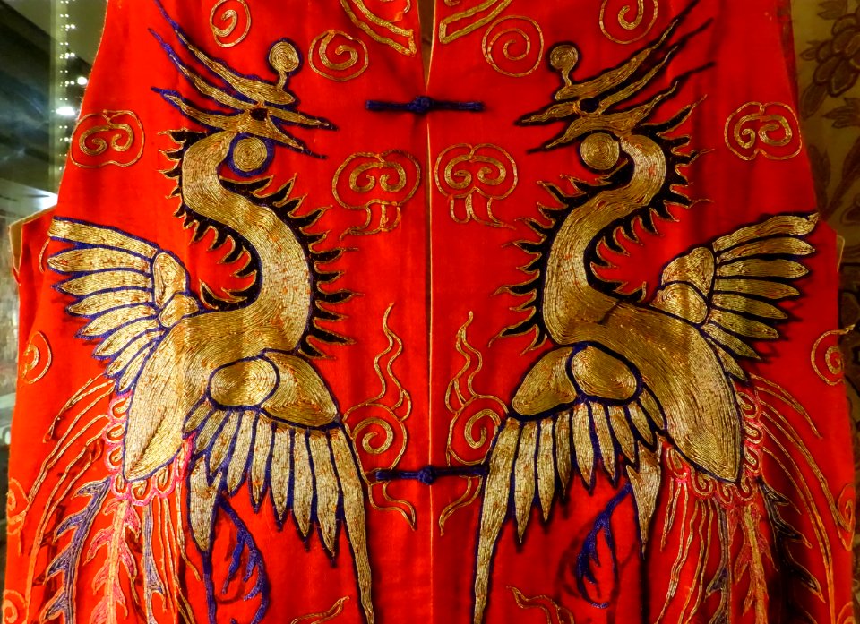 Costume detail, Cantonese Opera - Museum of Anthropology, University of British Columbia - DSC09245