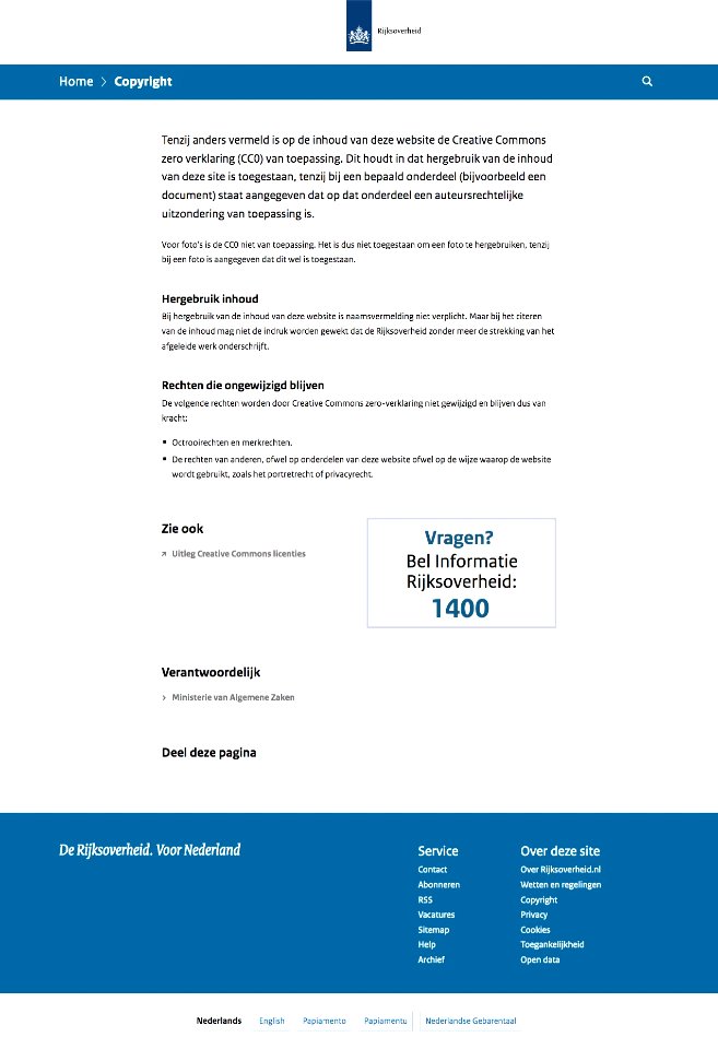 Copyright Rijksoverheid.nl d.d. 2018-10-03